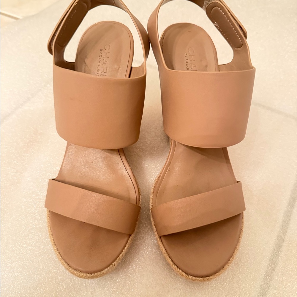 Charles By Charles David Brown Wedge Sandals - Picture 2 of 9